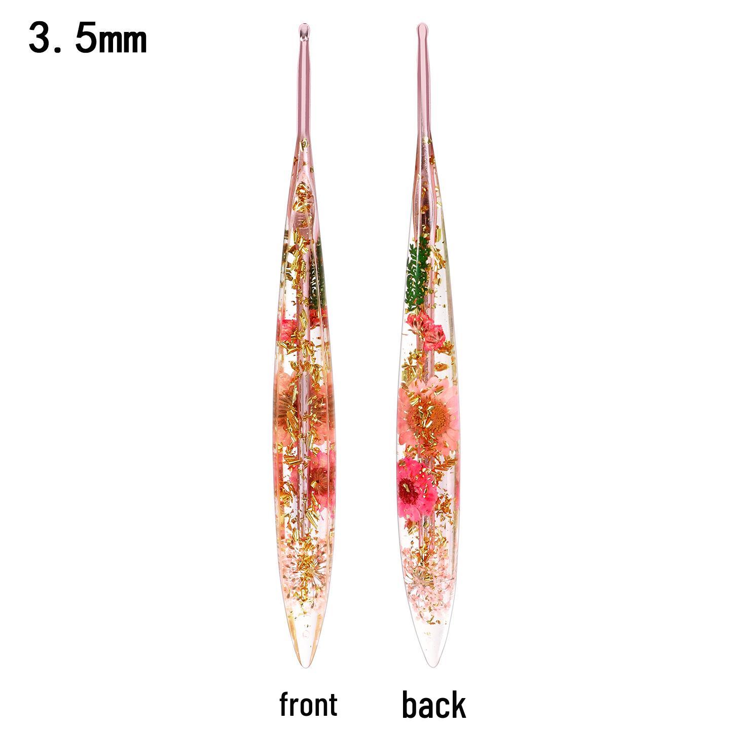 Set of 9 Colored Anodized Aluminum Crochet Hooks with Creative Resin Handles and Exquisite Flower Design
Set of 9 Colored Anodized Aluminum Crochet Hooks with Creative Resin Handles and Exquisite Flower Design