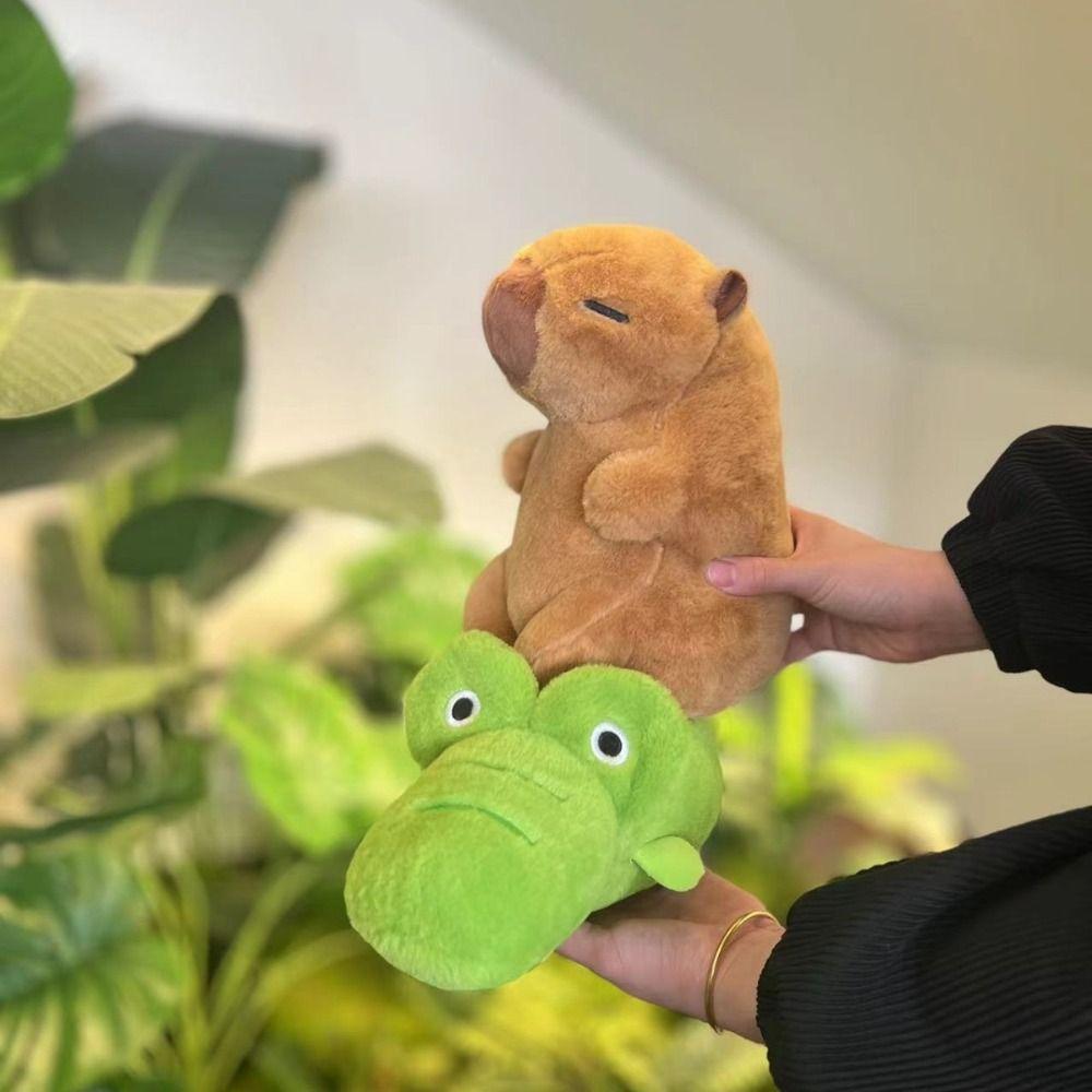 Плюшевая игрушка капибара с крокодилами, плюшевая кукла капибара с гусем, домашний декор
Плюшевая игрушка капибара с крокодилами, плюшевая кукла капибара с гусем, домашний декор