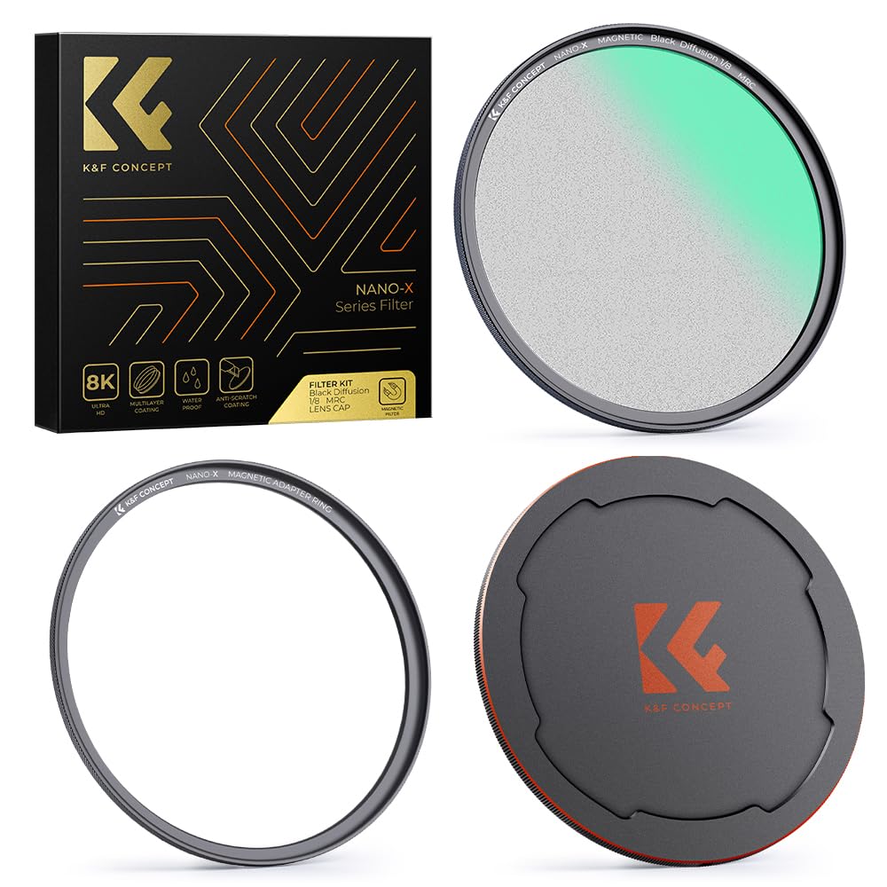 Concept Magnetic Black Diffusion Lens Cap Set 52mm 28 Layer Nano Coating Soft Effect Contrast Adjustment Lens Filter Optical Glass Aviation Aluminum
Concept Magnetic Black Diffusion Lens Cap Set 52mm 28 Layer Nano Coating Soft Effect Contrast Adjustment Lens Filter Optical Glass Aviation Aluminum