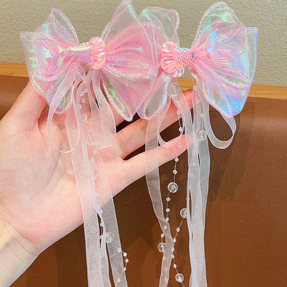 Imitation Pearl Mermaid Hair Clip Mesh Hair Braiding Tool 2pcs/set Kids Barrettes Headdress
Imitation Pearl Mermaid Hair Clip Mesh Hair Braiding Tool 2pcs/set Kids Barrettes Headdress