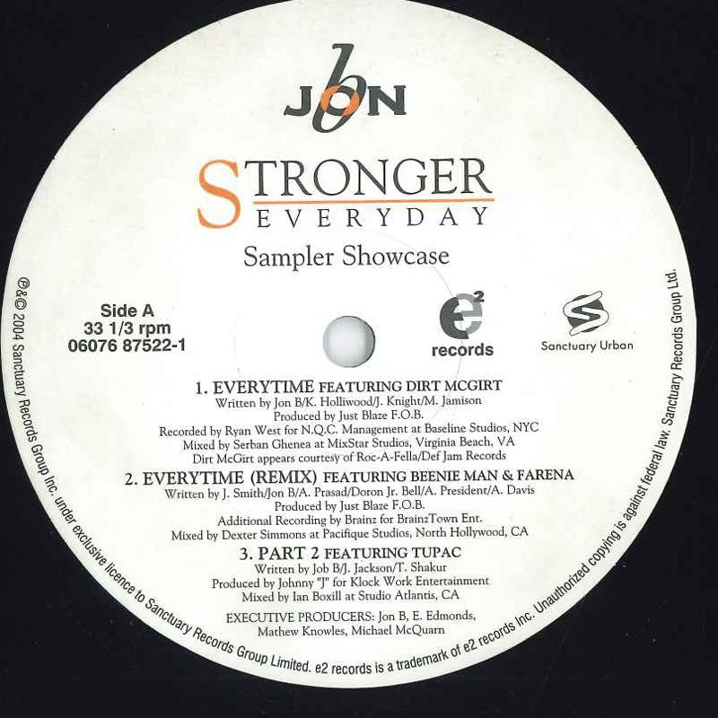 12inch Record JON B - Stronger Everyday - Sampler SHOWCAS 06076875221 SANCTUARY Rap & Hip-Hop/R&B Used
12inch Record JON B - Stronger Everyday - Sampler SHOWCAS 06076875221 SANCTUARY Rap & Hip-Hop/R&B Used