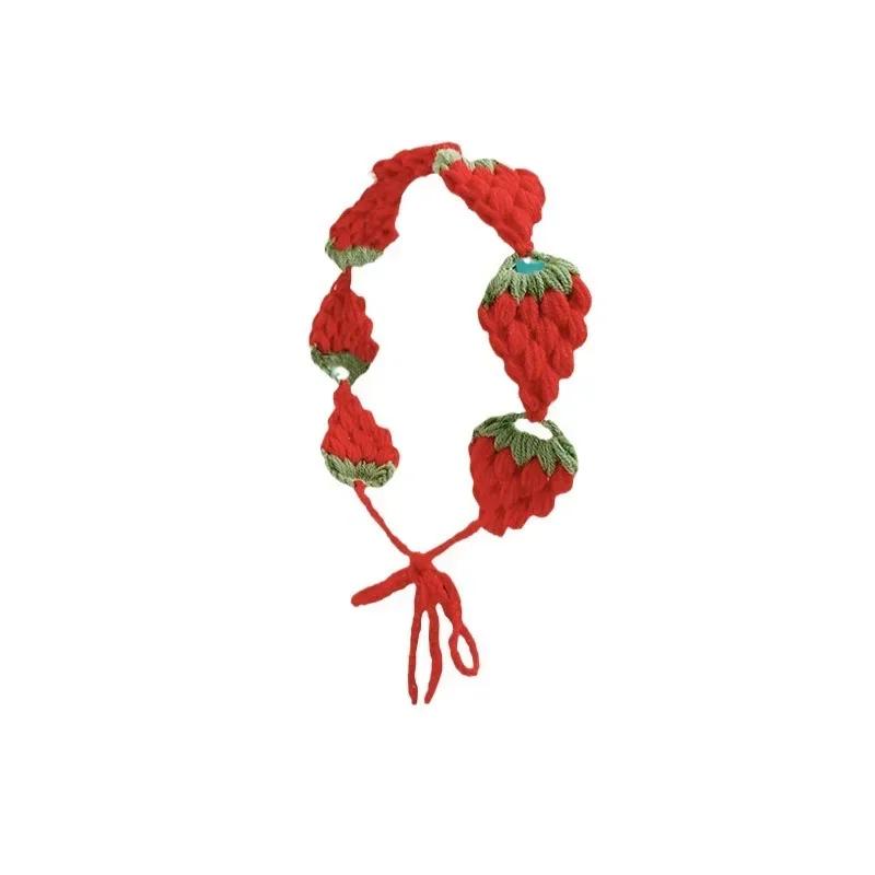 Small Strawberry Headband Crochet Sweet Cute Hair Band Scarf Headbands Bandanas Wide Elastic Hairbands Fashion Accessories
Small Strawberry Headband Crochet Sweet Cute Hair Band Scarf Headbands Bandanas Wide Elastic Hairbands Fashion Accessories