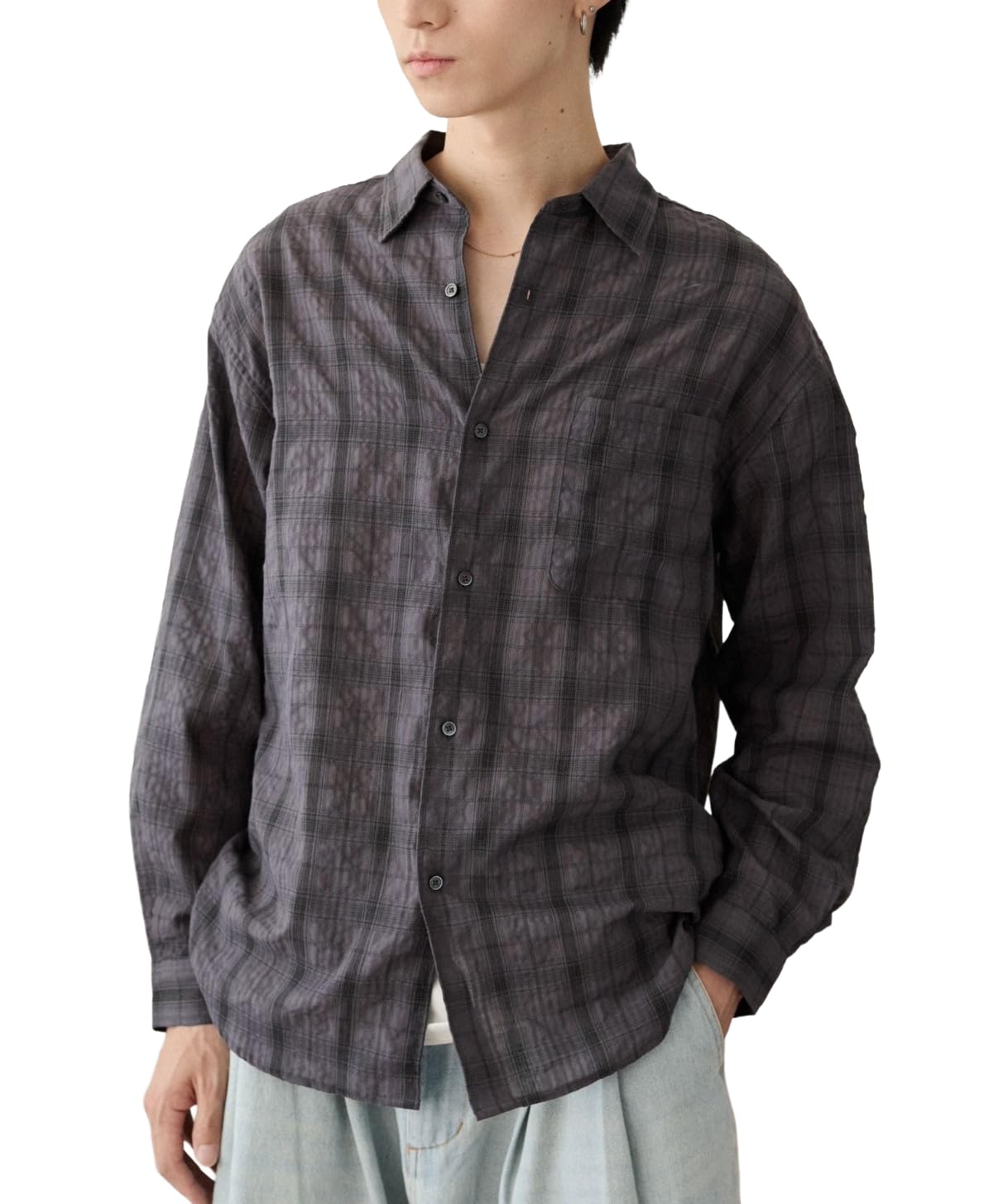 WEGO Crinkle Check Shirt in Black Check Men s (LS)
WEGO Crinkle Check Shirt in Black Check Men s (LS)