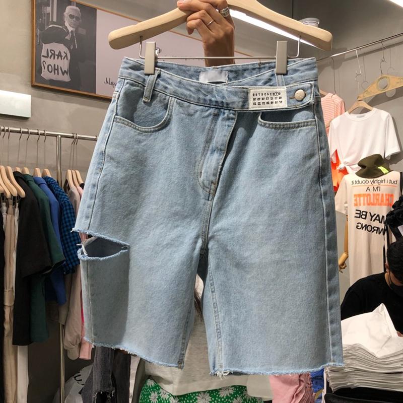 Large Size Hole Denim Shorts Summer Women s Chic Design High Waisted Five Point Fashion Casual Straight Leg Shorts XXXXXL світло-синій колір
Large Size Hole Denim Shorts Summer Women s Chic Design High Waisted Five Point Fashion Casual Straight Leg Shorts XXXXXL світло-синій колір