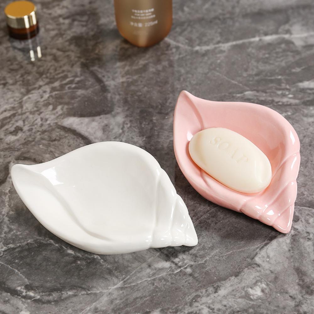 Ceramic Drain Rack Self Draining Soap Drying Rack Shell Conch Soap Box Wash Basin Pink Shell
Ceramic Drain Rack Self Draining Soap Drying Rack Shell Conch Soap Box Wash Basin Pink Shell