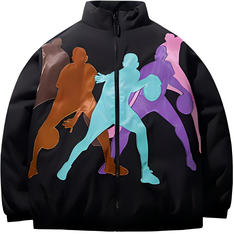 Anta Basketball Series Black Unisex Colorful Silhouette Print Stand Collar Puffer Jacket 172441802-3 M
Anta Basketball Series Black Unisex Colorful Silhouette Print Stand Collar Puffer Jacket 172441802-3 M