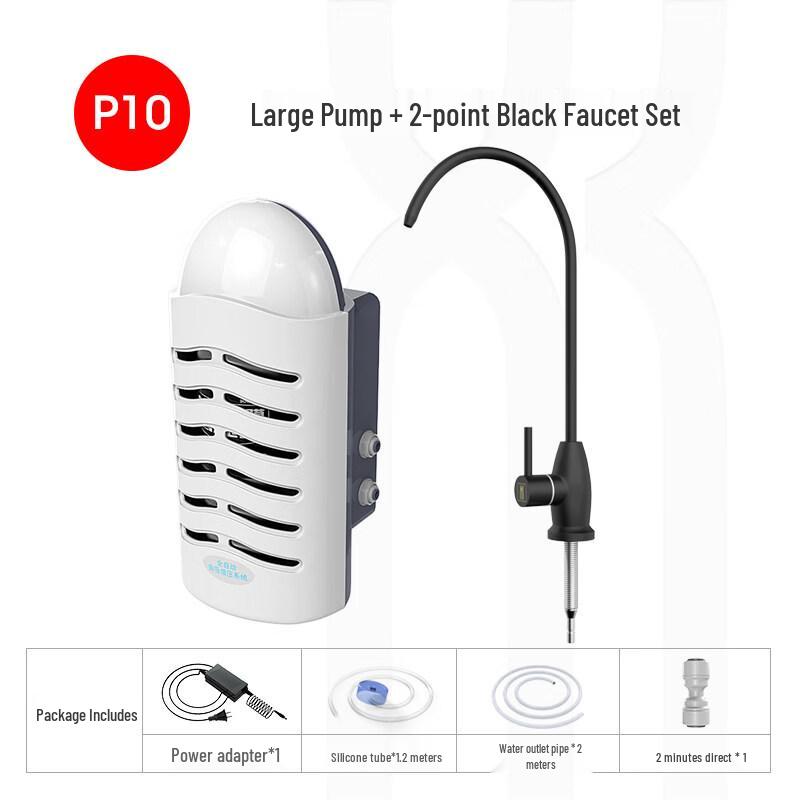 Yingtang P10 Electric Under-Sink Water Pump System with Black Faucet
Yingtang P10 Electric Under-Sink Water Pump System with Black Faucet