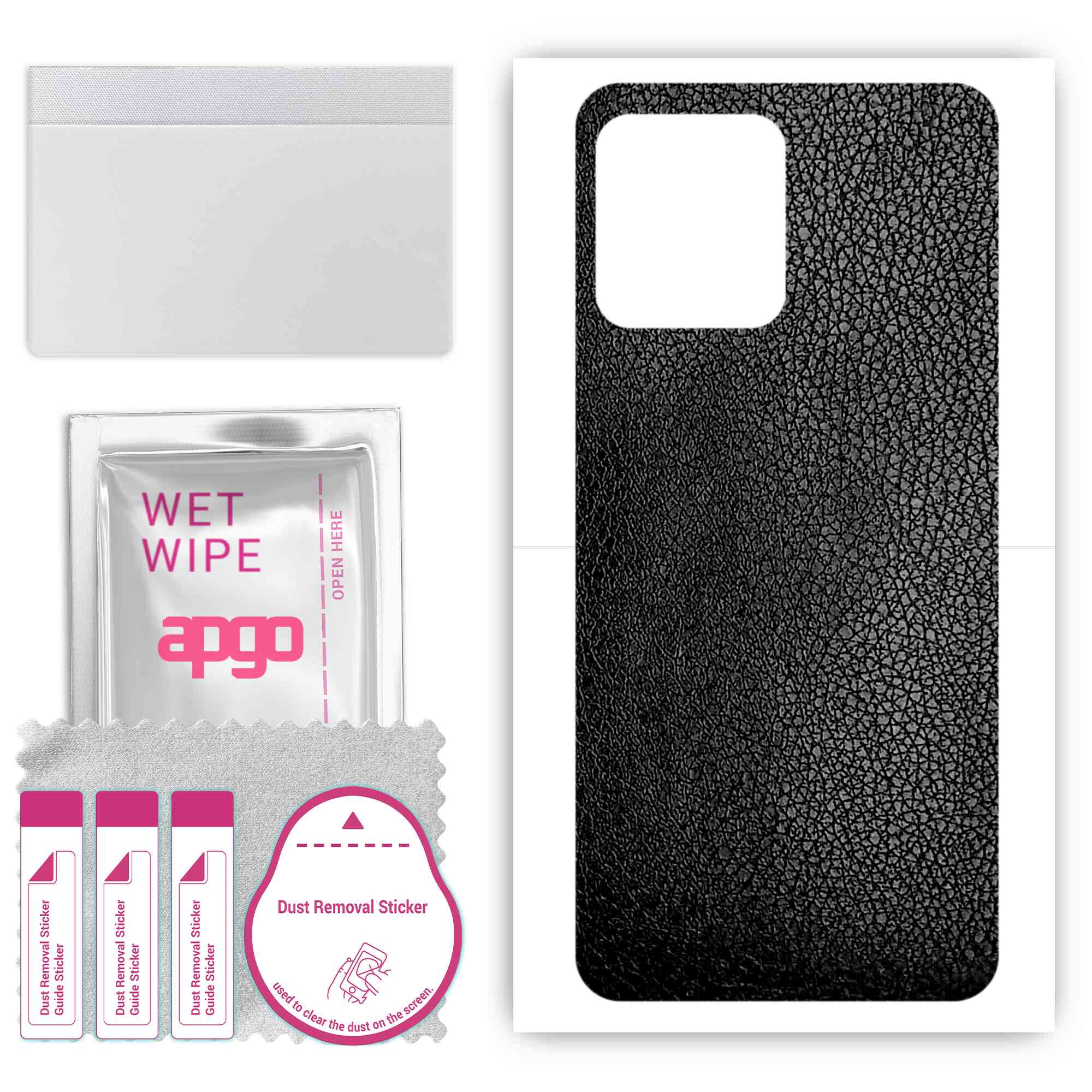 apgo Protective Skin Sticker for the back compatible with Motorola Moto X40, Wrap Film, Foil, Vinyl - Pattern Black Leather
apgo Protective Skin Sticker for the back compatible with Motorola Moto X40, Wrap Film, Foil, Vinyl - Pattern Black Leather