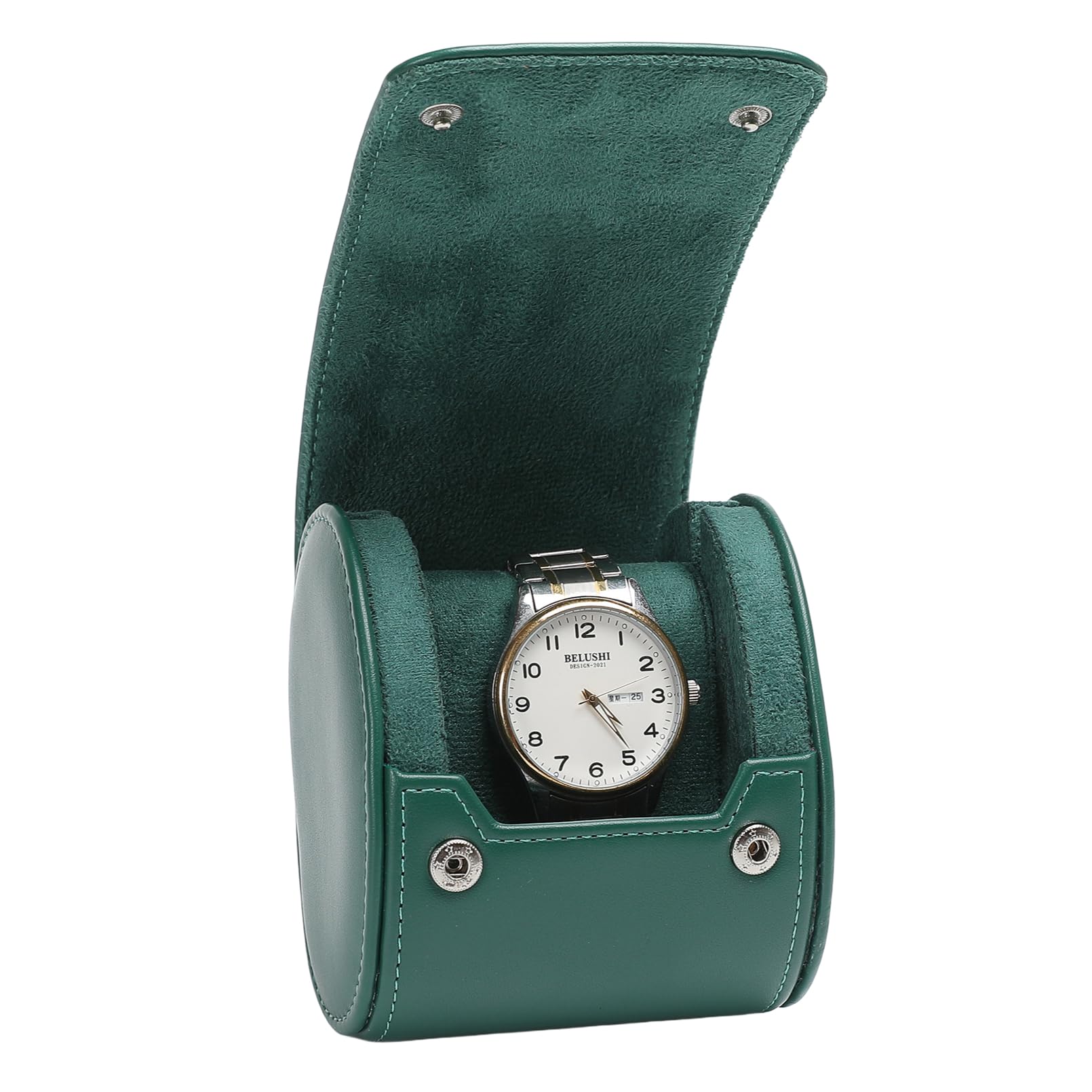 SATOMO Premium PU Leather Watch Case, Single Watch Holder, Portable, Ideal for Business Trips, Gift Idea, Stylish (Green)
SATOMO Premium PU Leather Watch Case, Single Watch Holder, Portable, Ideal for Business Trips, Gift Idea, Stylish (Green)
