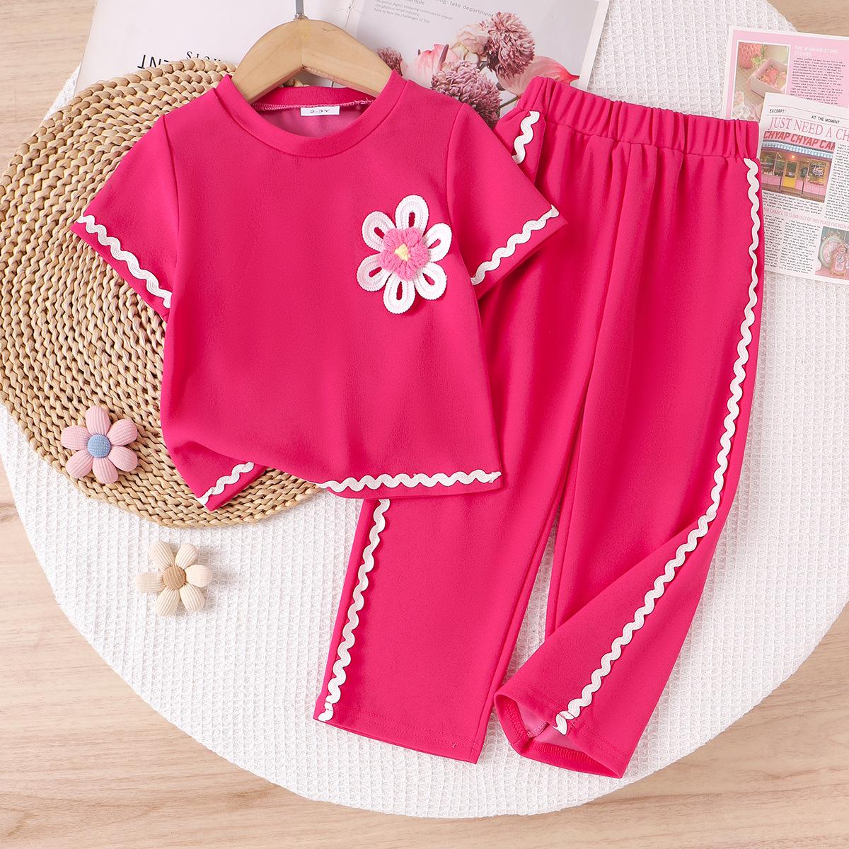 Girls Fashion Set - Summer Children s Casual Pink Red Short-Sleeved Long Pants Two-Piece Set 2-3Y розы красного
Girls Fashion Set - Summer Children s Casual Pink Red Short-Sleeved Long Pants Two-Piece Set 2-3Y розы красного