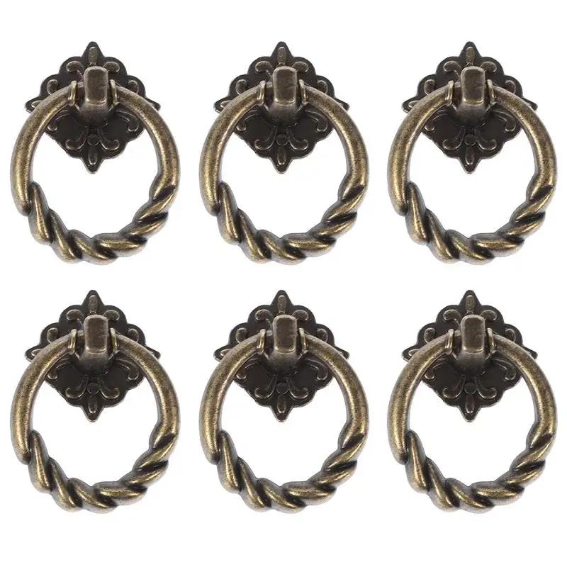 6pcs Ring Drawer Handle Cabinet Knobs Dresser Cupboard Handles Knob Metal Vintage Bronze Kitchen Door Drawers Wardrobe Hole 4X3cm
6pcs Ring Drawer Handle Cabinet Knobs Dresser Cupboard Handles Knob Metal Vintage Bronze Kitchen Door Drawers Wardrobe Hole 4X3cm