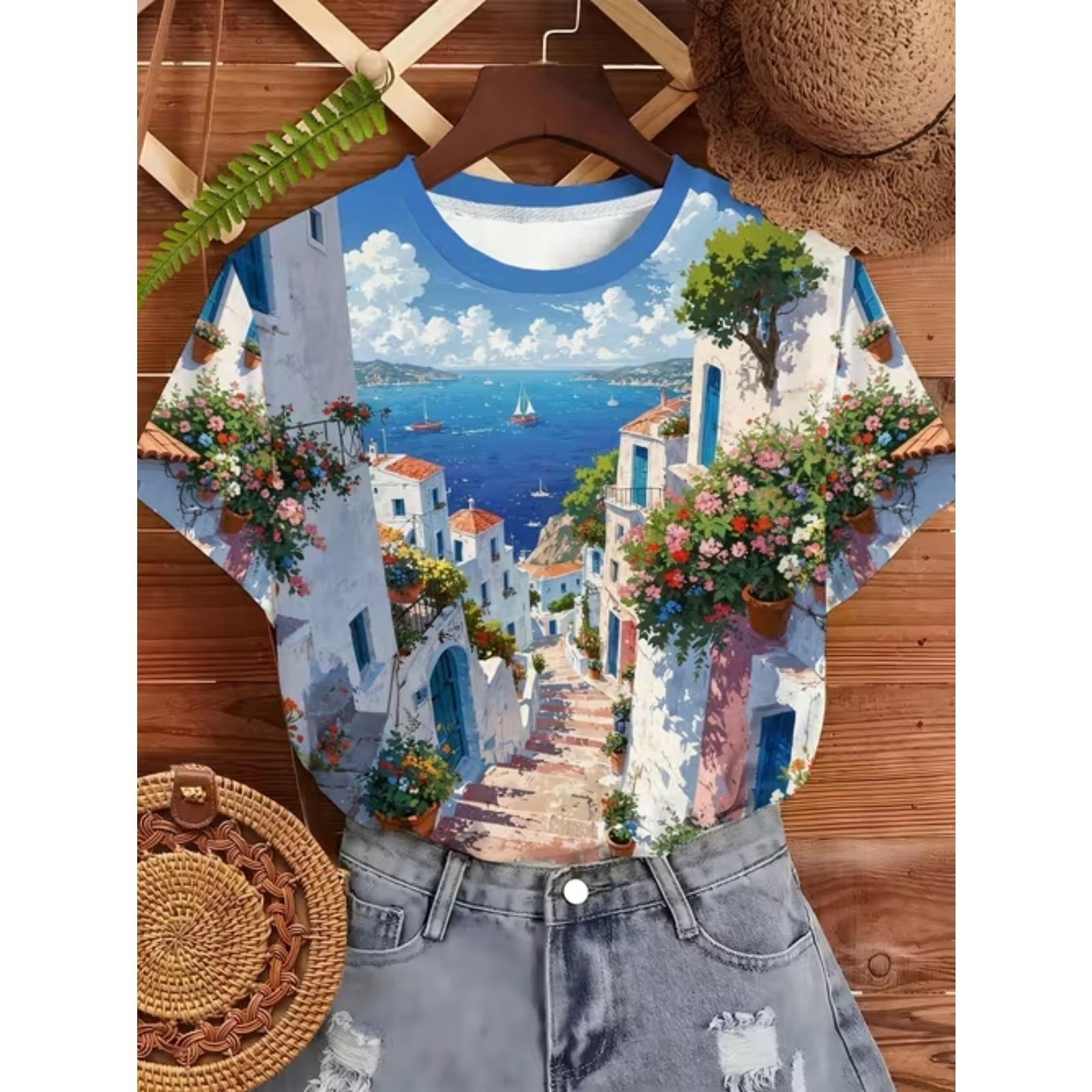 Fashion Women Colorful Print T Shirt Funny Casual O-neck Short Sleeves T-shirt Summer Female Tee Shirt 8XL дитини блакитні очі кольору
Fashion Women Colorful Print T Shirt Funny Casual O-neck Short Sleeves T-shirt Summer Female Tee Shirt 8XL дитини блакитні очі кольору
