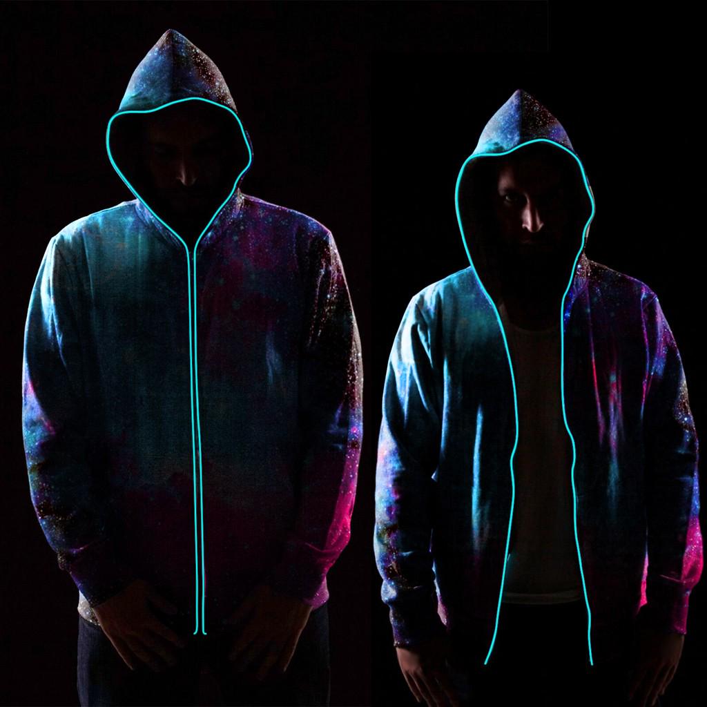 (SU)Мужское женское красочное светящееся пальто Led Colorful Luminous Zipper Top Blouse Hoodie
(SU)Мужское женское красочное светящееся пальто Led Colorful Luminous Zipper Top Blouse Hoodie