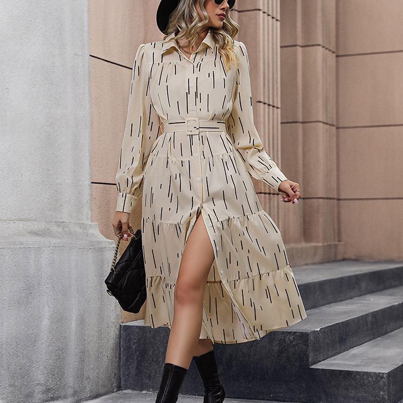 2024 Autumn European & American Long-Sleeved Lapel Shirt Dress with Print Medium абрикосовий
2024 Autumn European & American Long-Sleeved Lapel Shirt Dress with Print Medium абрикосовий