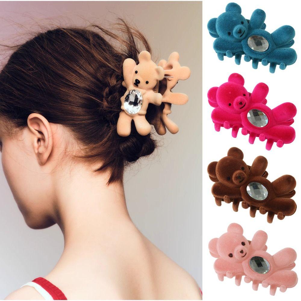 Rhinestone Cute Bear Hair Claw Hair Clip Back Head Hair Clip Personalized Shark Grab Clip Female
Rhinestone Cute Bear Hair Claw Hair Clip Back Head Hair Clip Personalized Shark Grab Clip Female