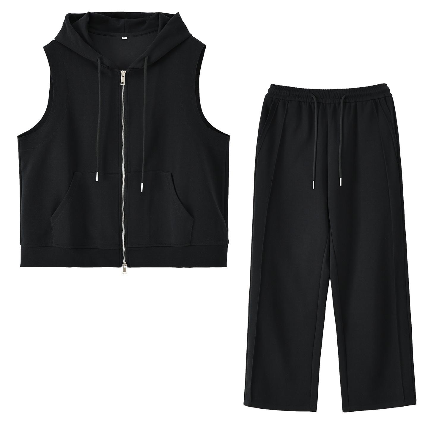 Zhi Xuan Plus Size Women’s Casual Hooded Vest & Slimming Wide-Leg Pants Set, Spring 2026. XL (65-75kg) чёрный
Zhi Xuan Plus Size Women’s Casual Hooded Vest & Slimming Wide-Leg Pants Set, Spring 2026. XL (65-75kg) чёрный
