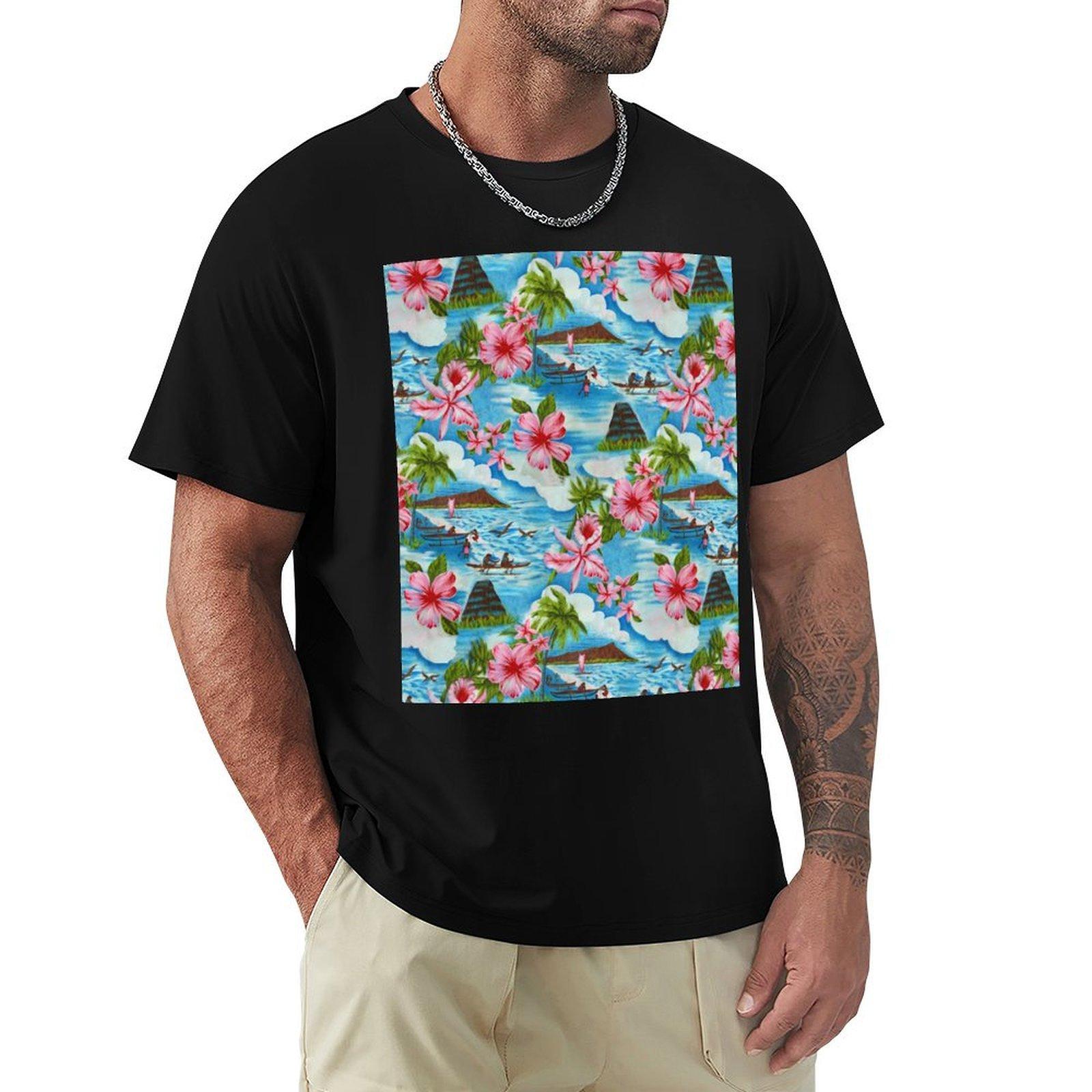 Hawaiian Scenes in Pastel Colors TShirt graphic tee shirt Clothing mens t shirts top quality 4XL
Hawaiian Scenes in Pastel Colors TShirt graphic tee shirt Clothing mens t shirts top quality 4XL