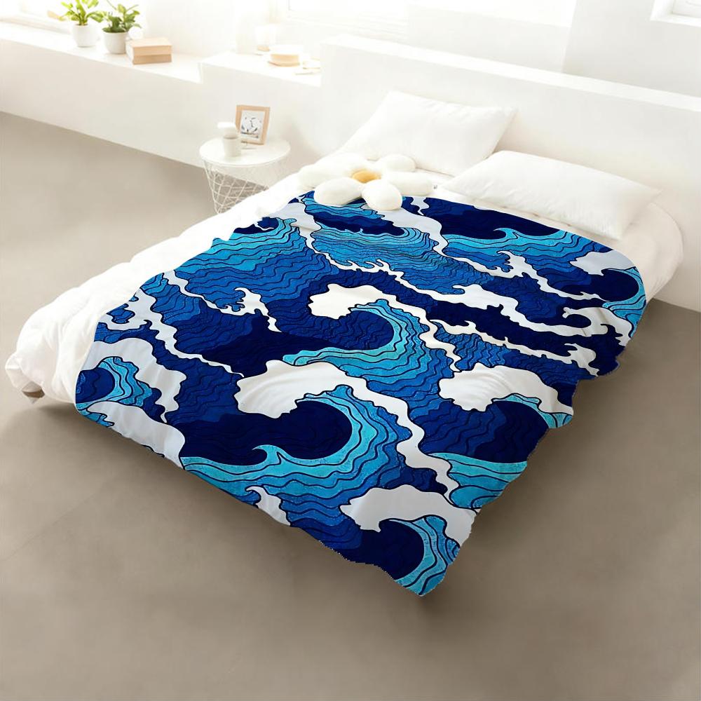 Japanese Waves Throw Flannel Throw Blanket: Soft Kid-Friendly Warm Anti-Static All Season Washable Couch Bed Home 75x90cm
Japanese Waves Throw Flannel Throw Blanket: Soft Kid-Friendly Warm Anti-Static All Season Washable Couch Bed Home 75x90cm