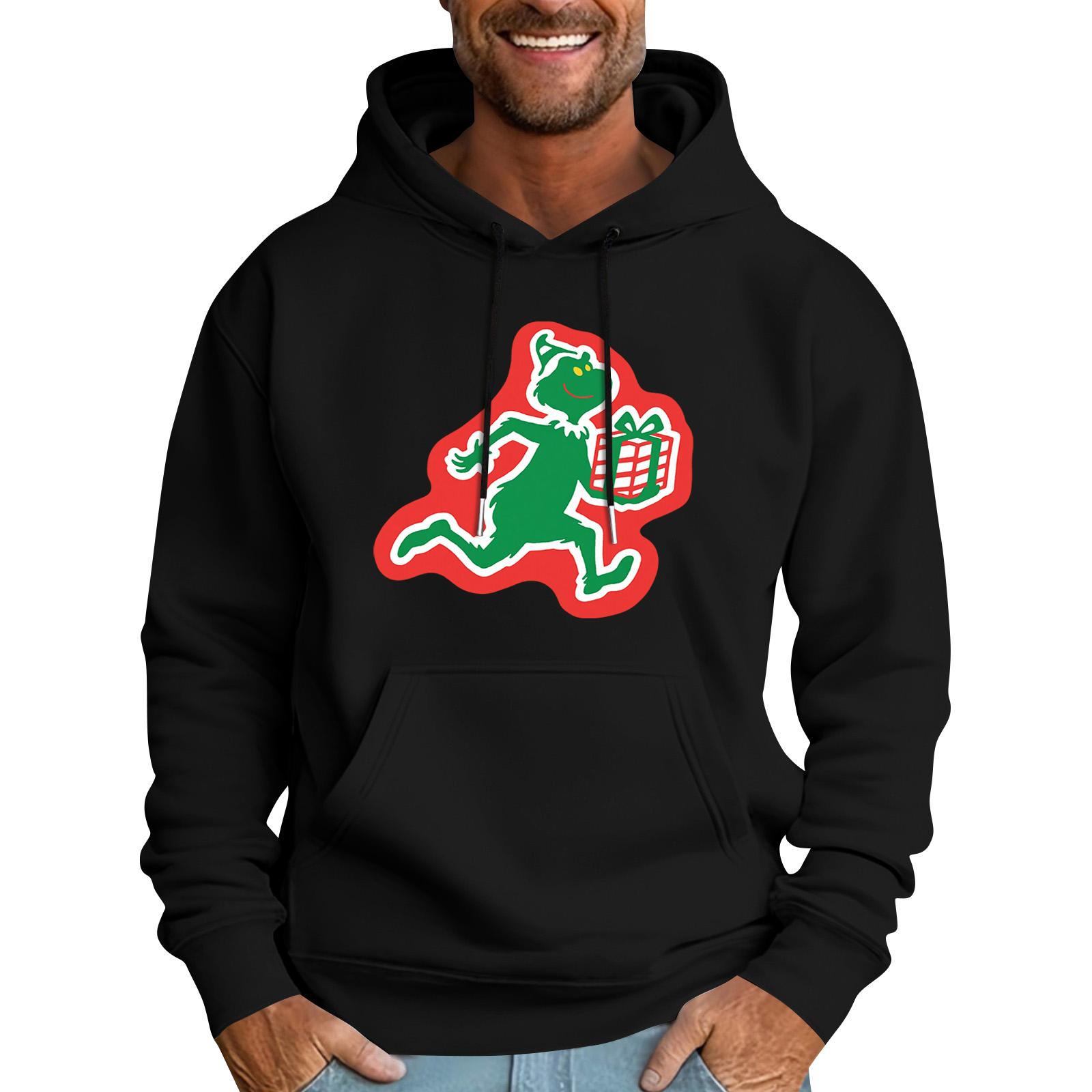 Мужская повседневная спортивная толстовка с капюшоном и карманом, с рождественским принтом, с длинным рукавом XXL
Мужская повседневная спортивная толстовка с капюшоном и карманом, с рождественским принтом, с длинным рукавом XXL