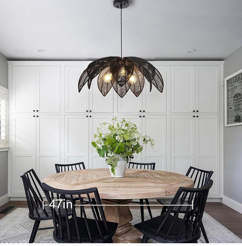 Ротанговая богемная люстра: Элегантный подвесной светильник для кухни, спальни или гостиной No light source
Ротанговая богемная люстра: Элегантный подвесной светильник для кухни, спальни или гостиной No light source