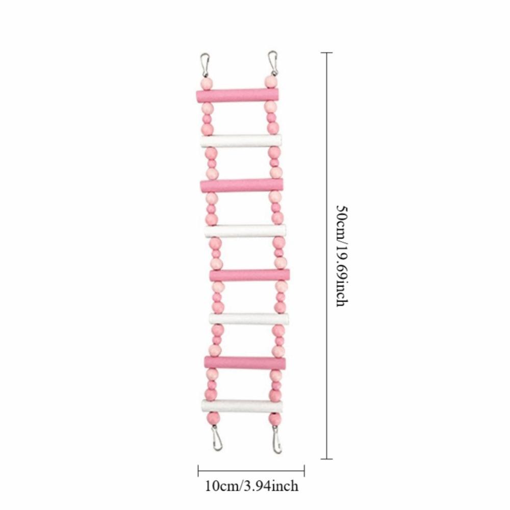 Colorful Wooden Parrot Ladder 8/10/12 Step Ladders Bird Perch Stand Toy Bird Cage Decoration Pink 8 Step
Colorful Wooden Parrot Ladder 8/10/12 Step Ladders Bird Perch Stand Toy Bird Cage Decoration Pink 8 Step