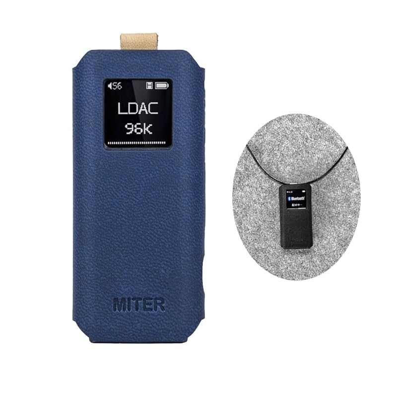 MITER case Fio FiiO BTR15 2024 Handmade Italian Artificial Leather Cover with Necklace Cord Case Cover for fiiobtr15 (Navy)
MITER case Fio FiiO BTR15 2024 Handmade Italian Artificial Leather Cover with Necklace Cord Case Cover for fiiobtr15 (Navy)