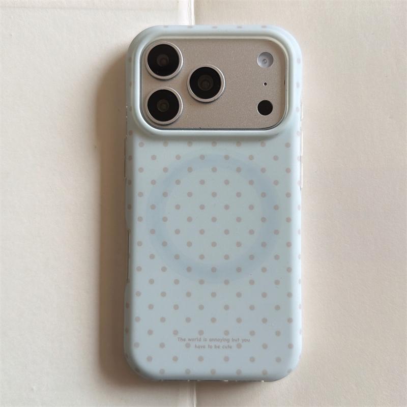 Cute Light Blue Polka Dot Phone Case For iPhone 17 16 15 14 Pro Max Magnetic Hello Kitty Grip Stand Protective Cover for Girls For iPhone 17ProMax
Cute Light Blue Polka Dot Phone Case For iPhone 17 16 15 14 Pro Max Magnetic Hello Kitty Grip Stand Protective Cover for Girls For iPhone 17ProMax