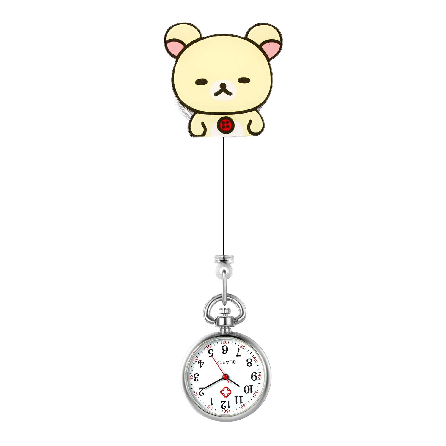 Lancardo Bear Nurse Nurse Pocket Clip Easy to Nursery Animal Watch, Watch, Watch, Cute, Type, Unisex, Numbers, Read, Lady, Teacher, Rabbit,
Lancardo Bear Nurse Nurse Pocket Clip Easy to Nursery Animal Watch, Watch, Watch, Cute, Type, Unisex, Numbers, Read, Lady, Teacher, Rabbit,