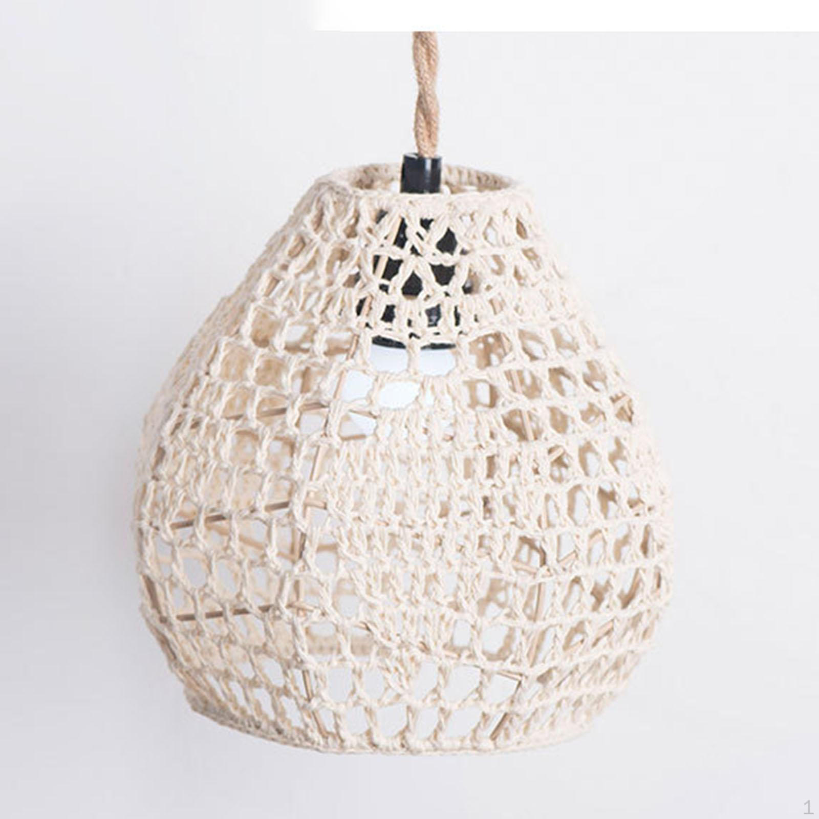 Boho Lamp Shade Ceiling Weave Rope Lampshade Light Cover Lighting Fixtures Handmade Woven
Boho Lamp Shade Ceiling Weave Rope Lampshade Light Cover Lighting Fixtures Handmade Woven