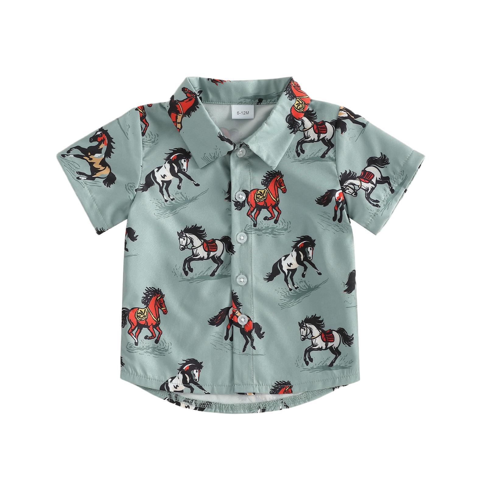 Baby Boys Western Shirts Short Sleeve Horse Boots Print Button Down Shirts Toddler Summer Tops 3-4Y синій
Baby Boys Western Shirts Short Sleeve Horse Boots Print Button Down Shirts Toddler Summer Tops 3-4Y синій