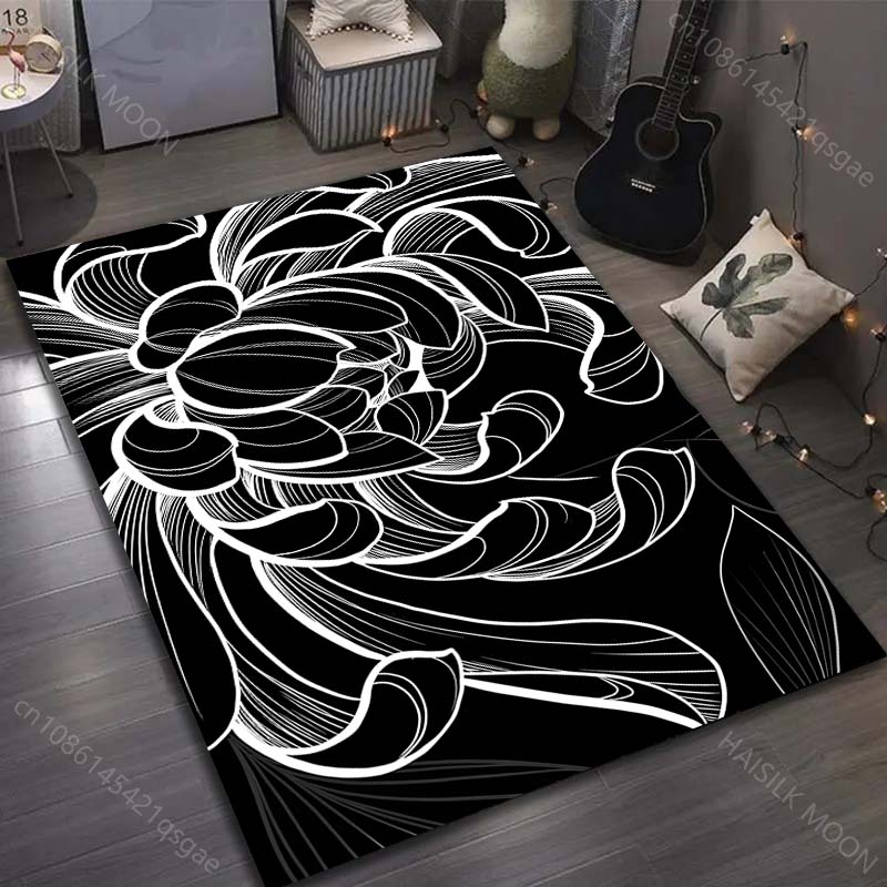 Multiple sizes Luxury Black and White Flowers Carpet for Living Room Bedroom Sofa Home Decor Rus Non-slip Floor Mat 40cm x 60cm
Multiple sizes Luxury Black and White Flowers Carpet for Living Room Bedroom Sofa Home Decor Rus Non-slip Floor Mat 40cm x 60cm