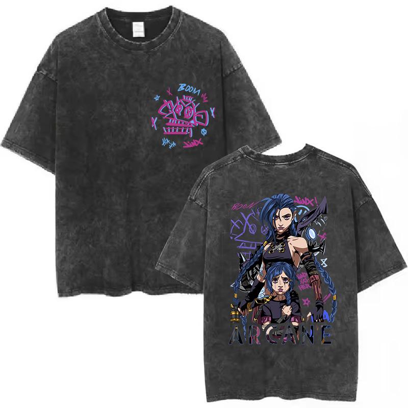 High Quality Cotton T Shirt Arcane Jinx Game Fans Lover Gifts Washed Shirt Harajuku TShirt for Men Women Short Sleeve Tees S
High Quality Cotton T Shirt Arcane Jinx Game Fans Lover Gifts Washed Shirt Harajuku TShirt for Men Women Short Sleeve Tees S