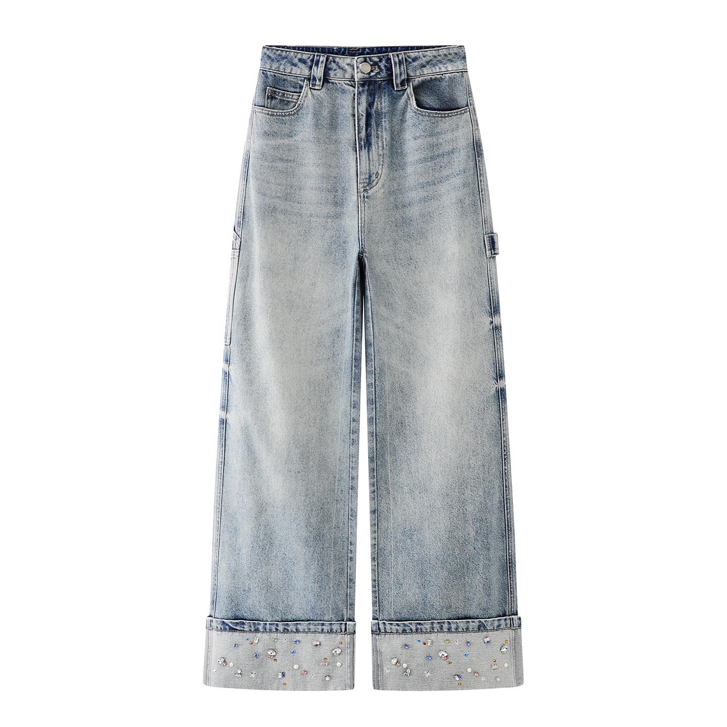 Women s Winter 2025 New Style Rhinestone Rolled Hem Jeans M синий
Women s Winter 2025 New Style Rhinestone Rolled Hem Jeans M синий