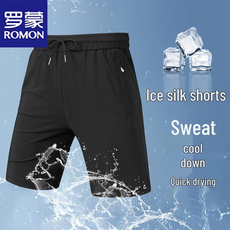 ROMON Men s Ice Silk Casual Sports Shorts L
ROMON Men s Ice Silk Casual Sports Shorts L