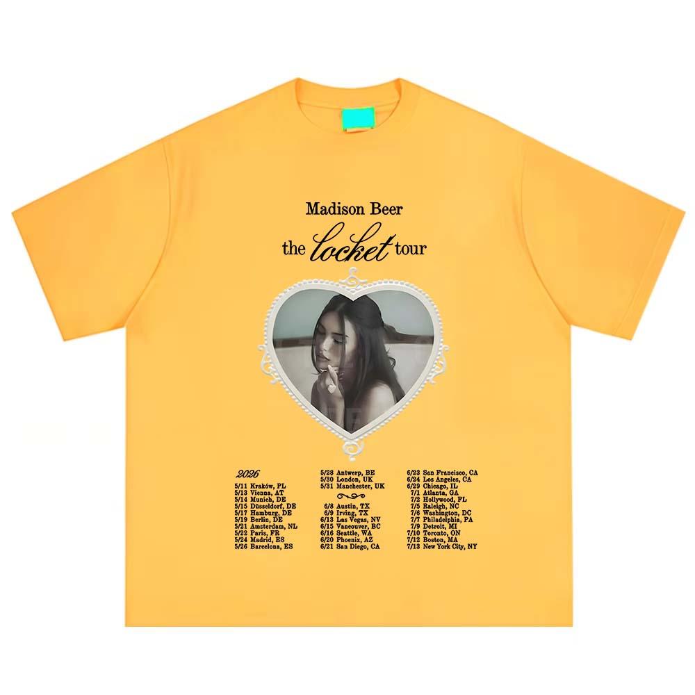 Madison Beer The Locket Tour 2026 TShirts Pure Cotton Fashion Casual Aesthetic Graphic Unisex Fans Shorts Sleeve Classic Tops 4XL
Madison Beer The Locket Tour 2026 TShirts Pure Cotton Fashion Casual Aesthetic Graphic Unisex Fans Shorts Sleeve Classic Tops 4XL