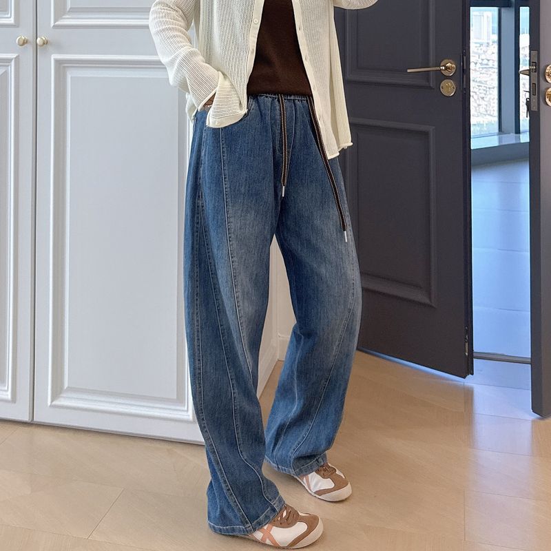 Vintage Drawstring Soft Denim Pants Plus Size Women s Clothing 100kg Comfortable Elastic High-Waisted Stylish Dad Jeans for Curvy Women Blue 8xl
Vintage Drawstring Soft Denim Pants Plus Size Women s Clothing 100kg Comfortable Elastic High-Waisted Stylish Dad Jeans for Curvy Women Blue 8xl