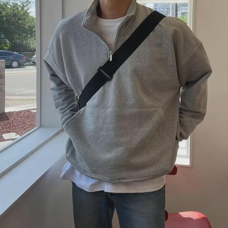 Unisex Hong Kong Style Retro Casual Half-Zip Sweatshirt: Fashionable, Versatile, and Lazy-Chic Design. L сірий колір
Unisex Hong Kong Style Retro Casual Half-Zip Sweatshirt: Fashionable, Versatile, and Lazy-Chic Design. L сірий колір