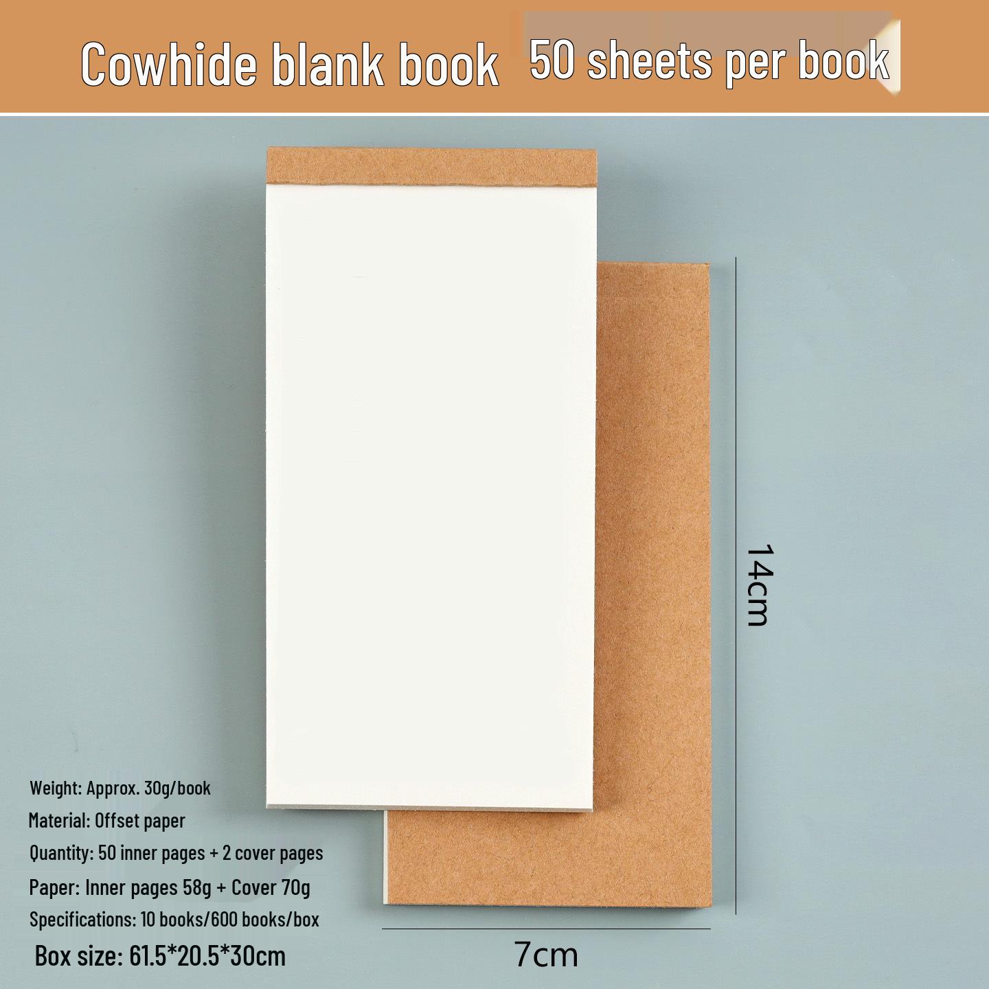 Portable Cowhide Notebook: Thickened, Tearable Diary for Students and Time Planning
Portable Cowhide Notebook: Thickened, Tearable Diary for Students and Time Planning