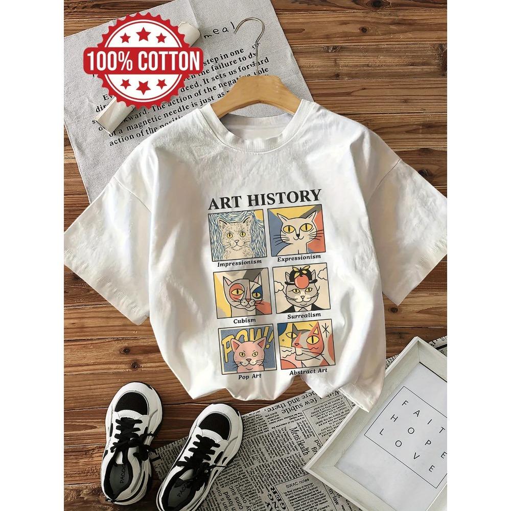 Art History Impressionism Graphic Top Casual Loose Round Neck Women s T-Shirt Short Sleeve Cotton Tee Illustrations Cat T Shirts 3XL белый
Art History Impressionism Graphic Top Casual Loose Round Neck Women s T-Shirt Short Sleeve Cotton Tee Illustrations Cat T Shirts 3XL белый