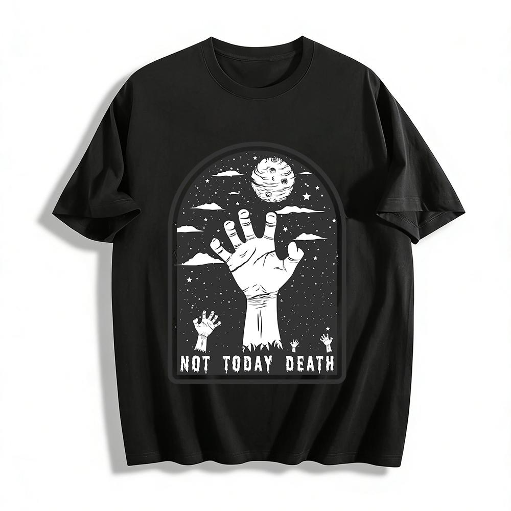 Not Today Death Gothic Print Tee Dark Style Casual Top For Men Women Pure cotton T-shirt 6XL
Not Today Death Gothic Print Tee Dark Style Casual Top For Men Women Pure cotton T-shirt 6XL