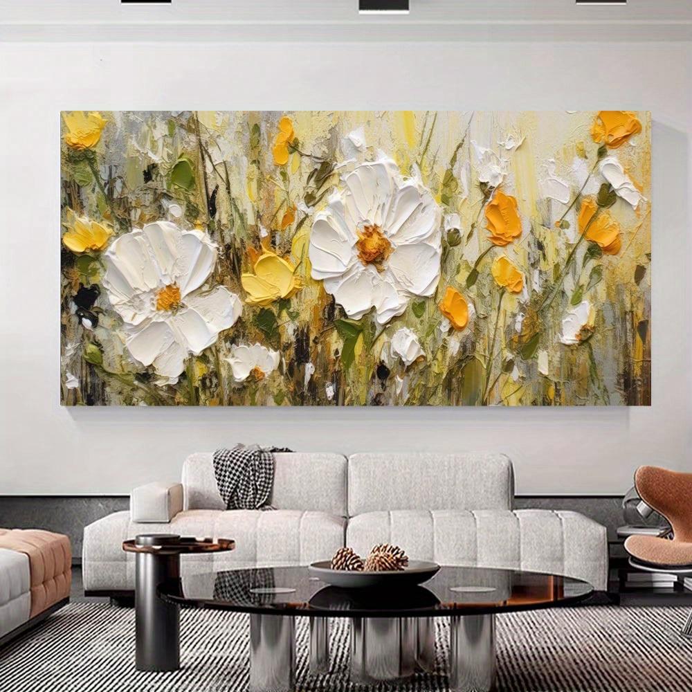 Abstract Floral Canvas Art Print Elegant White and Yellow Flowers Wall Poster, Frameless Landscape Living Room Decor No Frame 20X40CM No Framed
Abstract Floral Canvas Art Print Elegant White and Yellow Flowers Wall Poster, Frameless Landscape Living Room Decor No Frame 20X40CM No Framed