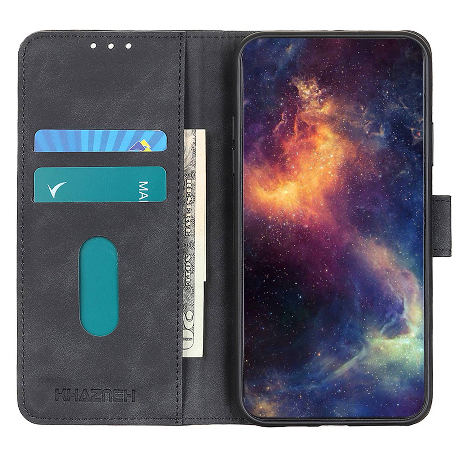 KHAZNEH For Samsung Galaxy A54 5G Magnetic Clasp PU Leather Retro Texture Phone Cover Folio Flip Wallet Stand Case Black
KHAZNEH For Samsung Galaxy A54 5G Magnetic Clasp PU Leather Retro Texture Phone Cover Folio Flip Wallet Stand Case Black