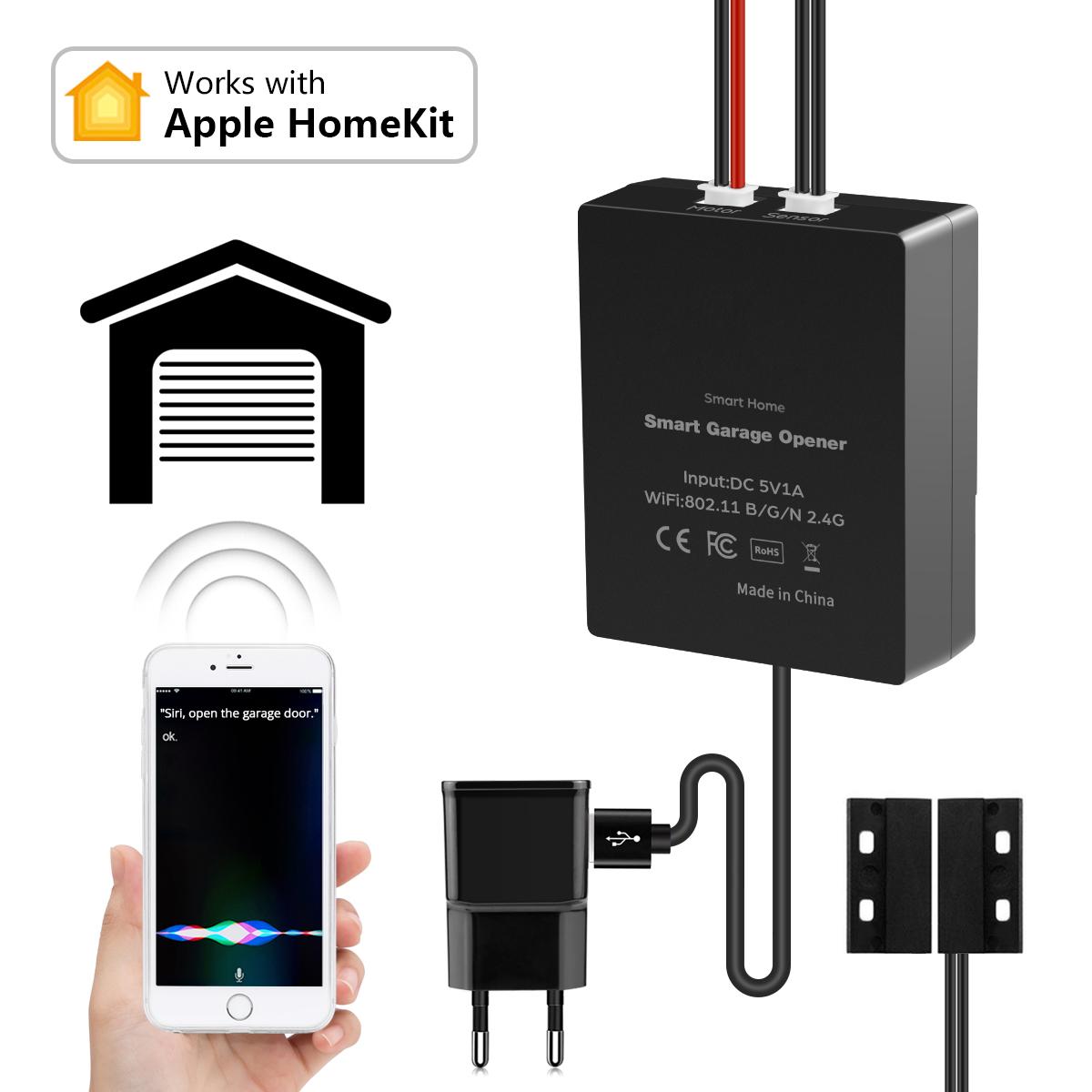 Apple Homekit WiFi датчик открывания гаражных ворот контроллер беспроводной интеллектуальный переключатель Siri голосовое управление приложение работает с Apple Homekit
Apple Homekit WiFi датчик открывания гаражных ворот контроллер беспроводной интеллектуальный переключатель Siri голосовое управление приложение работает с Apple Homekit