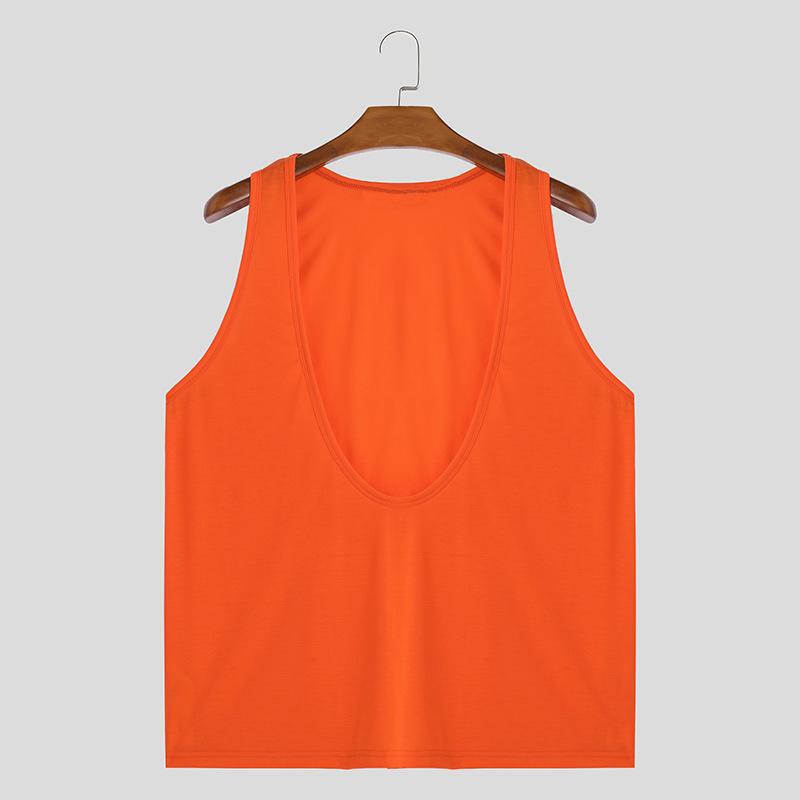 Summer men s large U-neck t-shirt, solid color, thin, casual, sleeveless, breathable sports vest S оранжевый
Summer men s large U-neck t-shirt, solid color, thin, casual, sleeveless, breathable sports vest S оранжевый