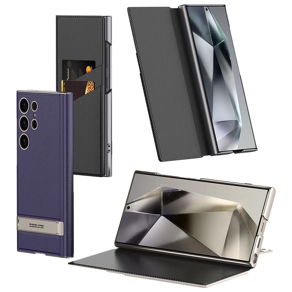 For Samsung Galaxy S25 Ultra Phone Case Hidden Kickstand Leather Flip Cover with Card Holder Black
For Samsung Galaxy S25 Ultra Phone Case Hidden Kickstand Leather Flip Cover with Card Holder Black