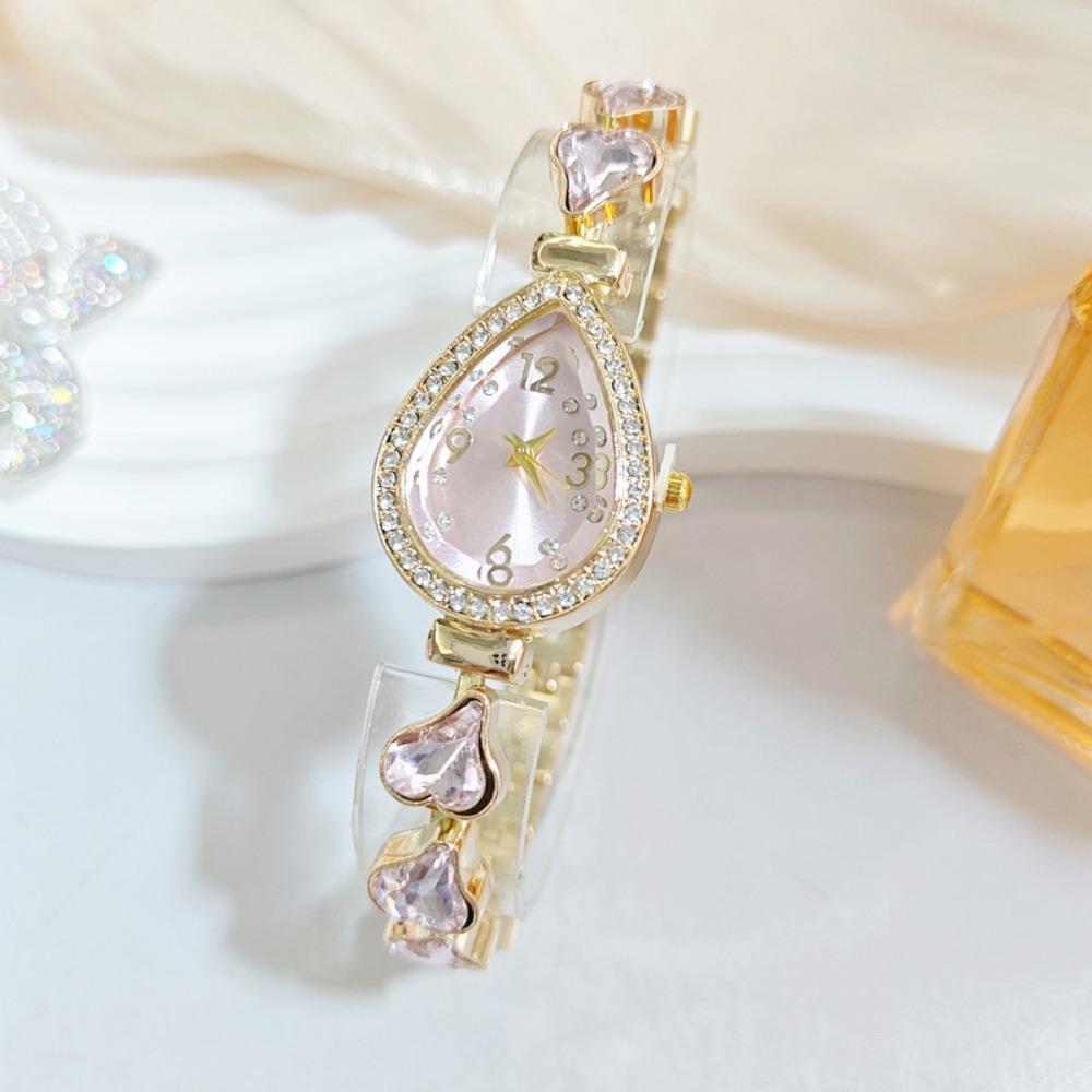 Alloy Heart Wristwatch Waterdrop Shaped Case Women s Quartz Watch Fashion Wear рожевий
Alloy Heart Wristwatch Waterdrop Shaped Case Women s Quartz Watch Fashion Wear рожевий