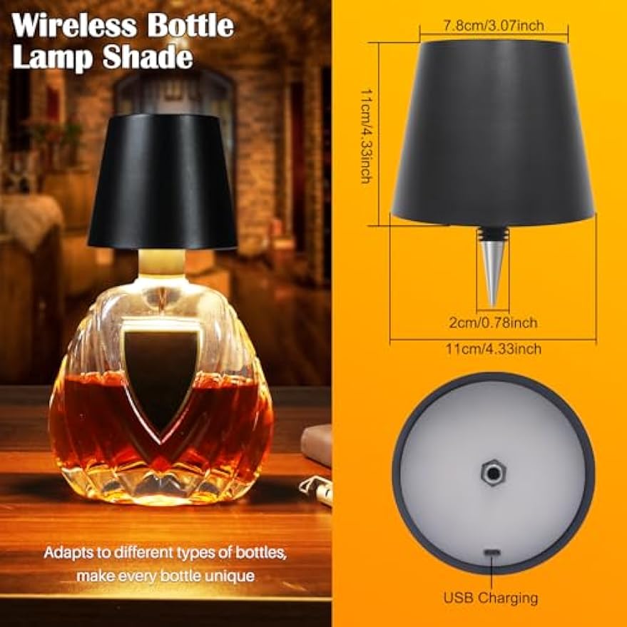 Wireless Bottle Lamp Wine Light with 3 Color Light Dimming Waterproof Bottle Lamp Head Room Bar Restaurants Party Decor Gifts black
Wireless Bottle Lamp Wine Light with 3 Color Light Dimming Waterproof Bottle Lamp Head Room Bar Restaurants Party Decor Gifts black