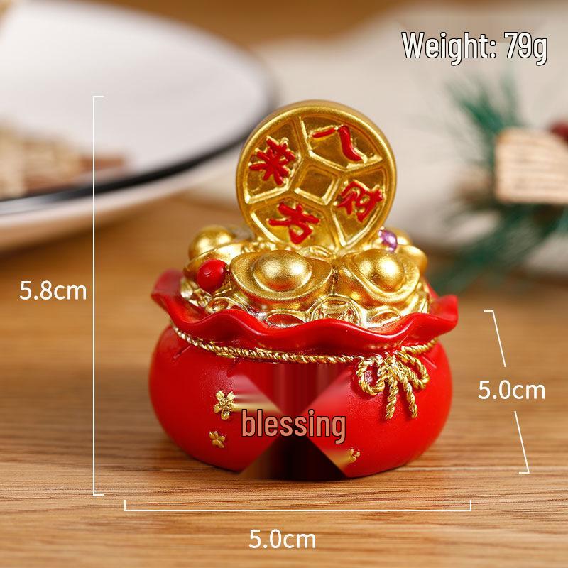 Good Luck Money Bag Resin Craft Desktop Ornament - Cute Decorative New Year Charm
Good Luck Money Bag Resin Craft Desktop Ornament - Cute Decorative New Year Charm