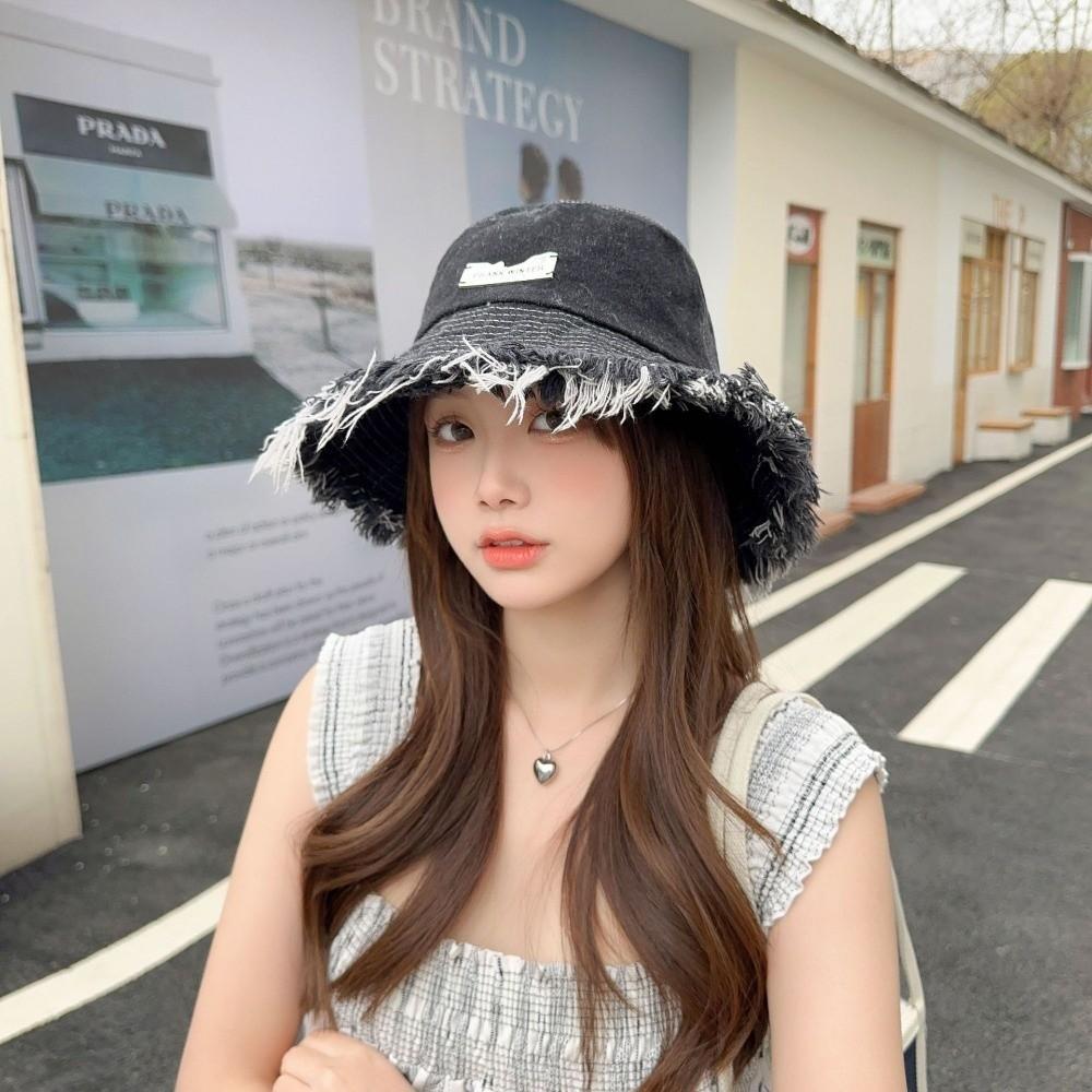 Denim Blue Washed Denim Hat Raw Edge Sun Protection Hat New Bucket Hat Spring Season A
Denim Blue Washed Denim Hat Raw Edge Sun Protection Hat New Bucket Hat Spring Season A