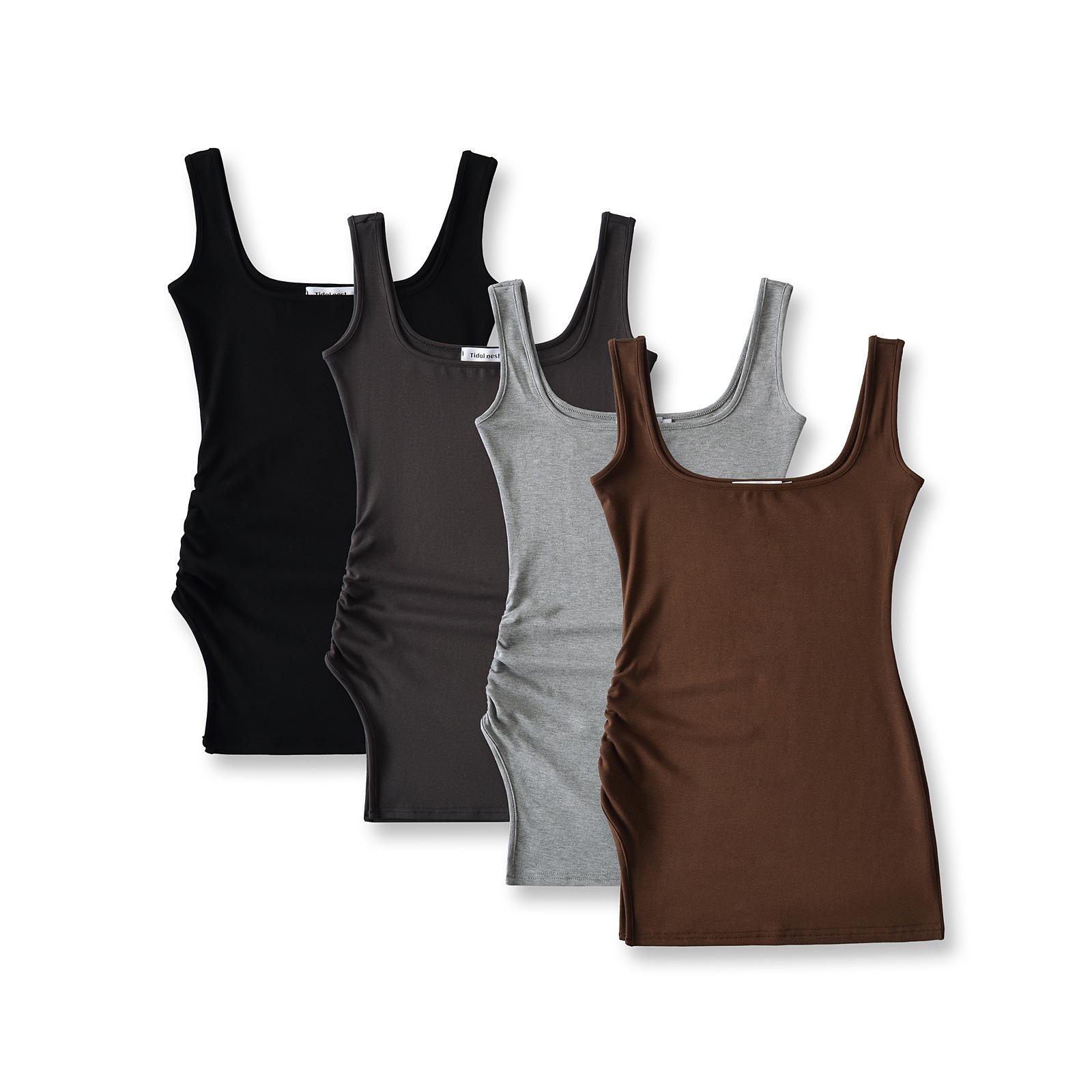 European & American Hot Girl U-Neck Slimming Tank Top - Summer 2025 Elastic Irregular Camisole Large кофейный
European & American Hot Girl U-Neck Slimming Tank Top - Summer 2025 Elastic Irregular Camisole Large кофейный